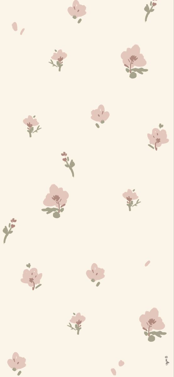 a white wall with pink flowers on it