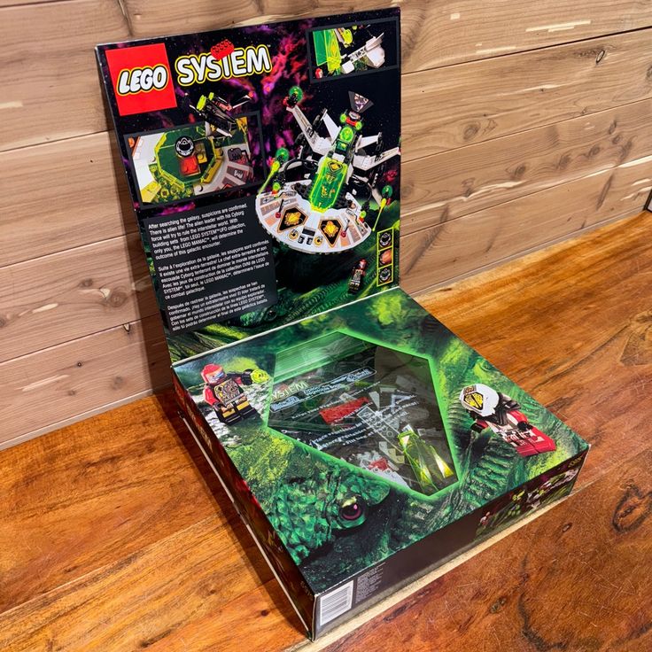 the box is open and ready to be used as a lego system set for sale