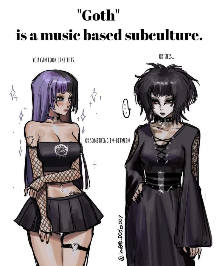 Goth Subculture, Emo Goth, Cute Art Styles, Goth Outfits, Funky Art, Goth Fashion, Pretty Art, Character Design Inspiration, Comic Art