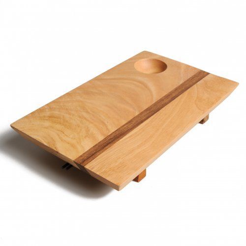 a wooden board with a hole in the middle