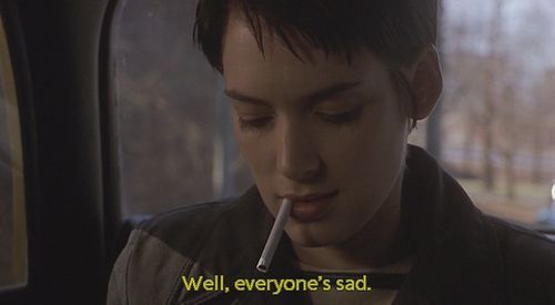 Teen Idle, Hollywood Scenes, Septième Art, Girl Interrupted, I Love Cinema, Movie Lines, Winona Ryder, Film Quotes, Tv Quotes