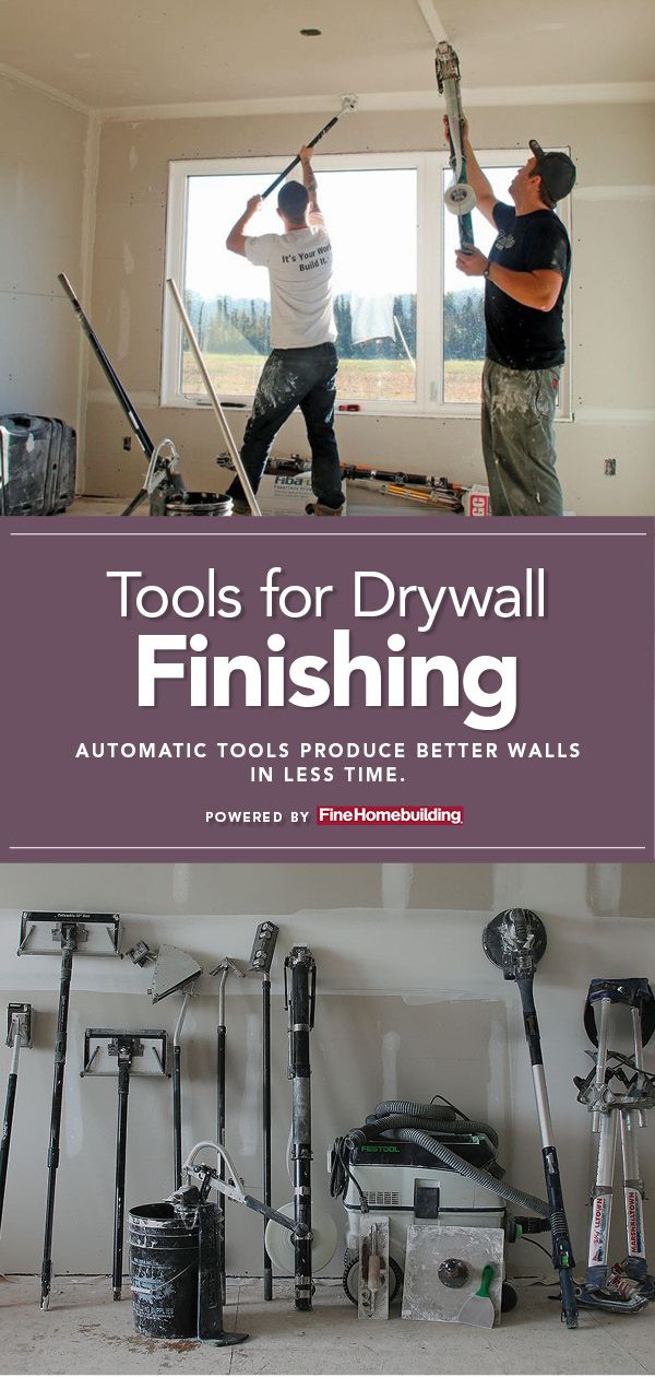 tools for drywall finishing book cover with two men working on the walls and ceiling