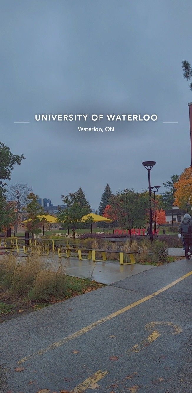 an image of a city street with the words university of waterloo on it