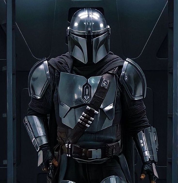 the star wars character boba fett is dressed in armor