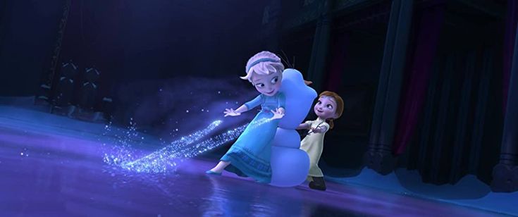 the frozen princess and her friend are dancing together