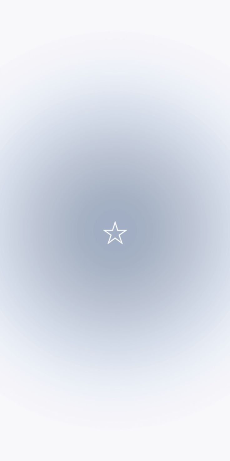 two white stars are in the middle of a blue circular background that appears to be blurry