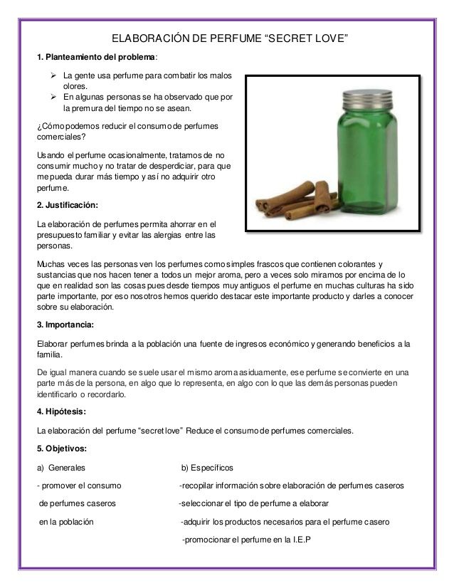 ELABORACIÓN DE PERFUME CASERO Vodka