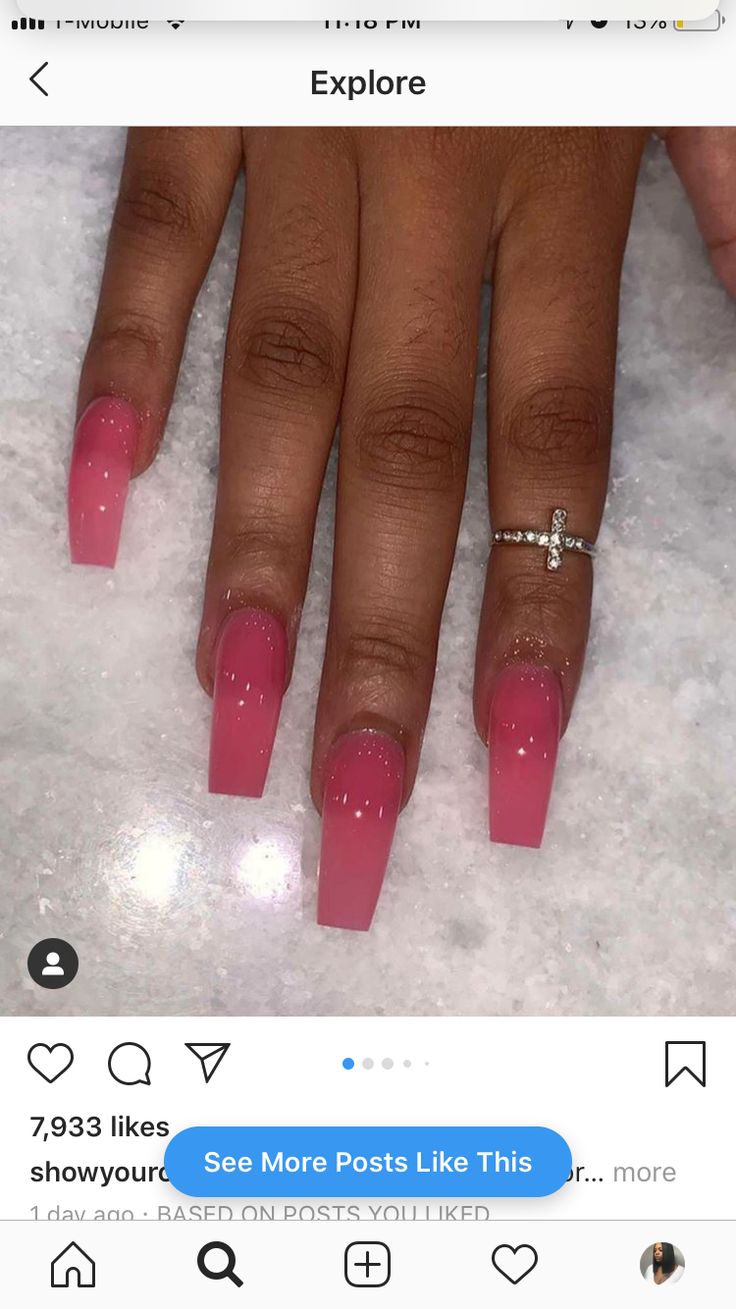 Sassy Nails, Long Acrylic Nails Coffin, Pink Acrylic, Pink Nail, Pink Acrylic Nails, Square Acrylic Nails, Dream Nails, Fire Nails, Coffin Nails Designs