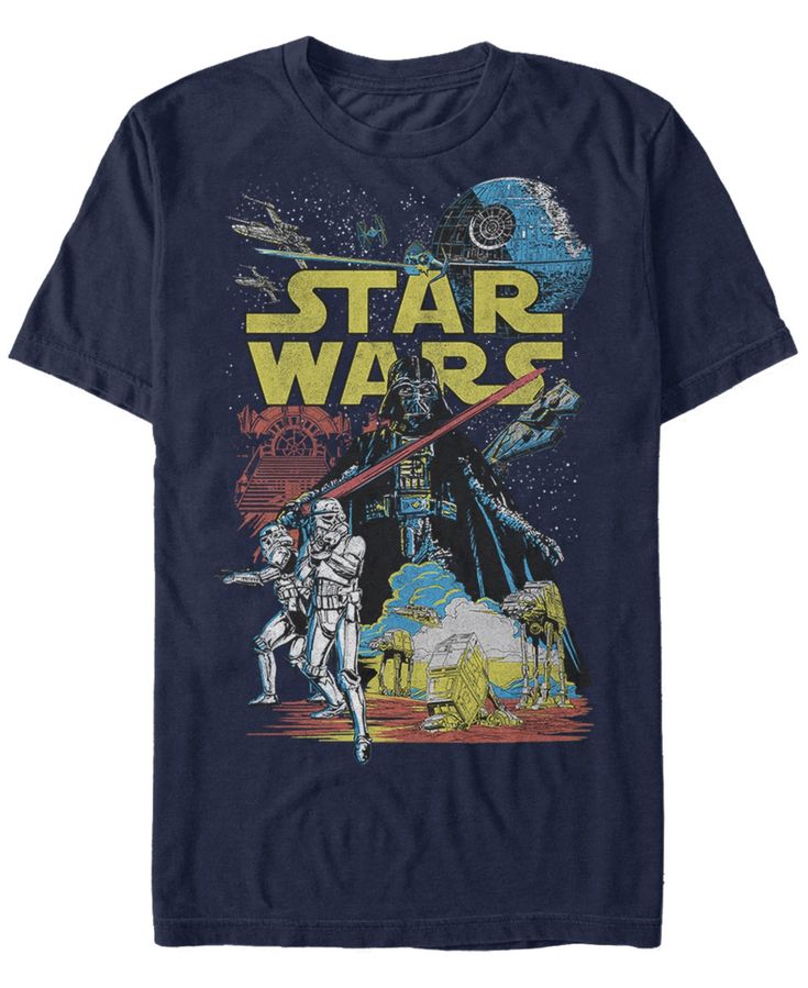 a star wars t - shirt with an image of darth vader on it