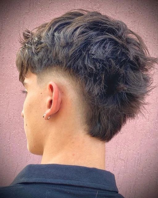 Men Haircut Mohawk Taper Fade, Burst Fade Modern Mullet, Burst Fade Textured Top, Short Hair Mullet Fade, Mid Burst Fade Straight Hair, Textured Burst Fade, Modern Mullet Haircut For Boys, Burst Fade Textured Fringe, Bust Fade Mullet