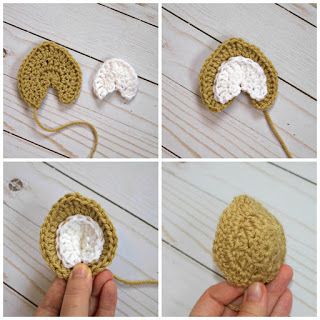 crocheted object being made to look like an animal