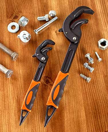 the tools are laid out on the table to be used in construction projects such as screwdrives, pliers and nuts