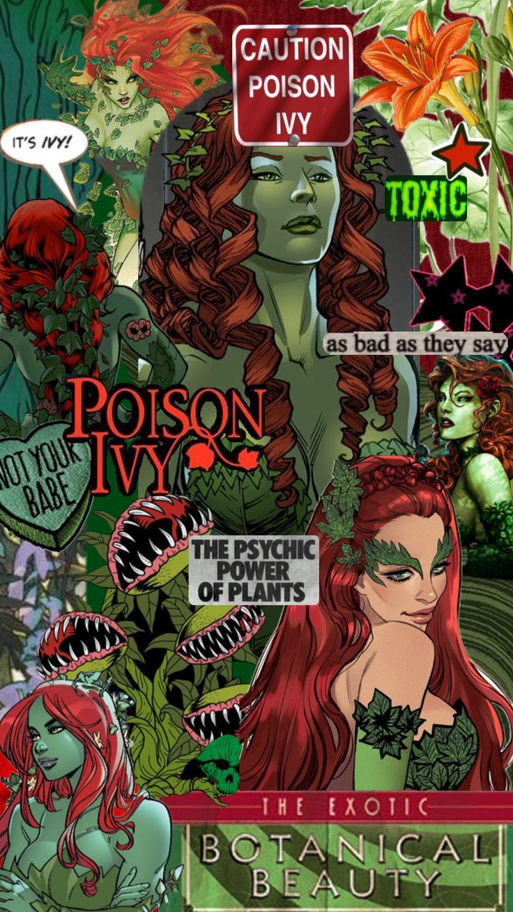 an image of a woman with red hair and green eyes, surrounded by other images