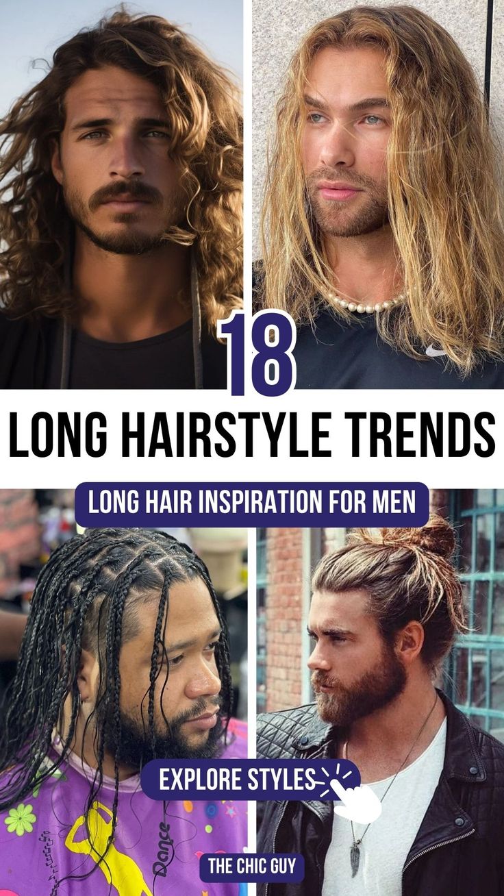 18 Must-Try Long Hairstyles for Men for a Trendy Look Mens Thick Long Hairstyles, Long Hair With Shaved Sides Men, Mens Long Hairstyles Wavy Shoulder Length, Men's Long Hairstyles Wavy, Long Hair Shaved Sides, Long Hairstyles For Men, Long Layered Cuts, Effortless Waves, Men's Long Hairstyles