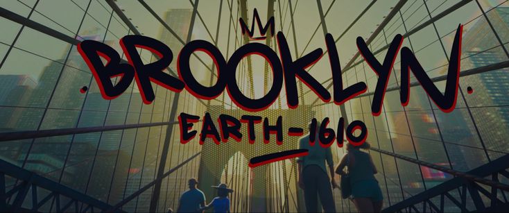 the title for brooklyn earth 1040, with people walking in front of glass walls