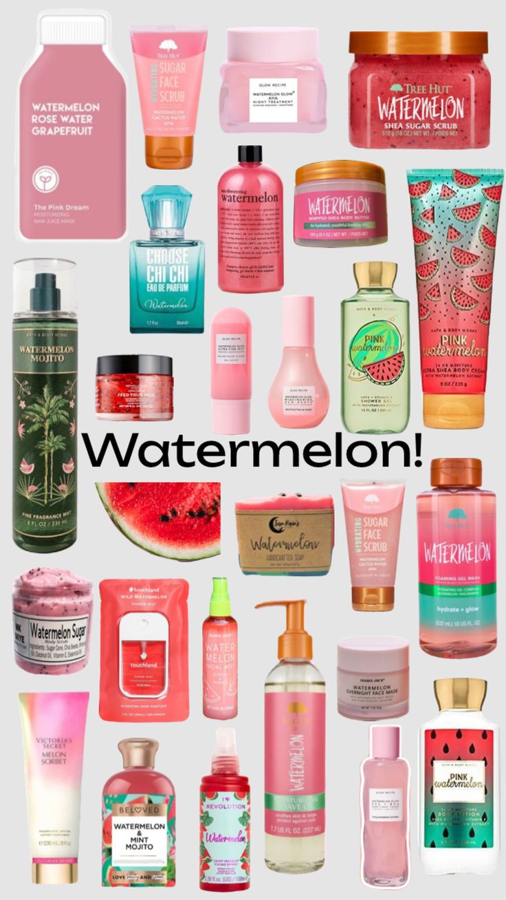 Watermelon! 🍉 Watermelon Makeup Products, How To Smell Like Watermelon, Profumo Victoria Secret, Skin Care Items, Body Hygiene, Body Smells, Bath And Body Works Perfume, Shower Skin Care, Pretty Skin Care