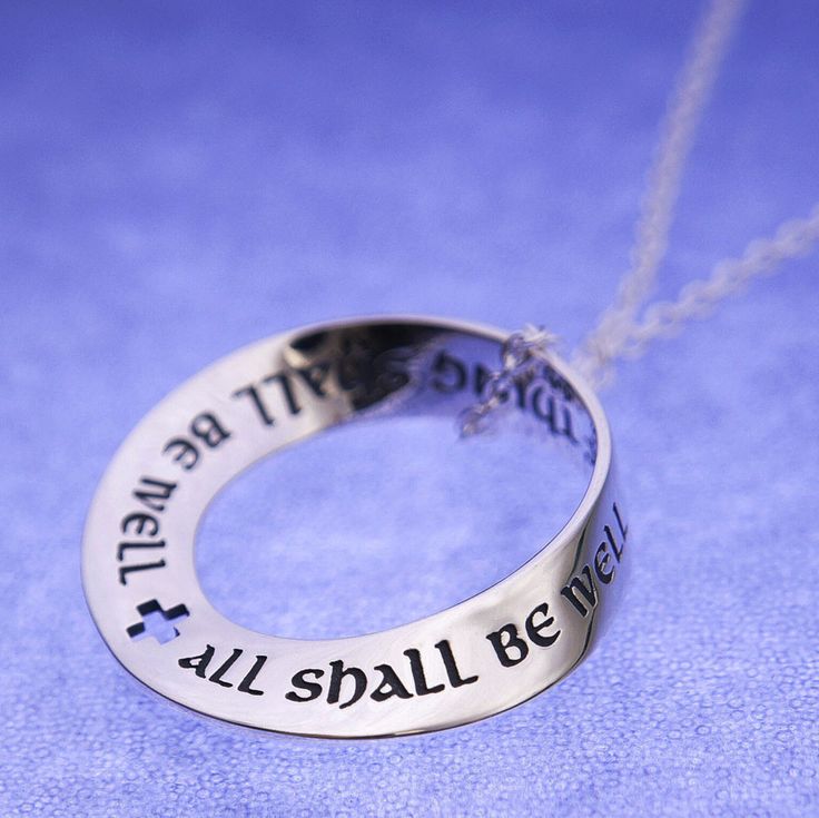 Reflecting Julian of Norwich's [1342-1416] writings, considered among the most remarkable literary and religious documents of the medieval age. It brings comfort today just as it has for centuries before - "all shall be well". #Christmas #gift #gifts #jewelry #inspiration #necklace All Shall Be Well, Julian Of Norwich, Comforting Words, Oval Morganite Ring, Morganite Engagement Ring Rose Gold, Pink Morganite Engagement Ring, Rose Gold Diamond Ring Engagement, Silver Wedding Jewelry, Pink Morganite