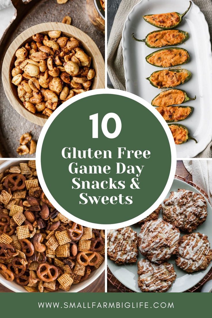 the top ten gluten free game day snacks and sweets