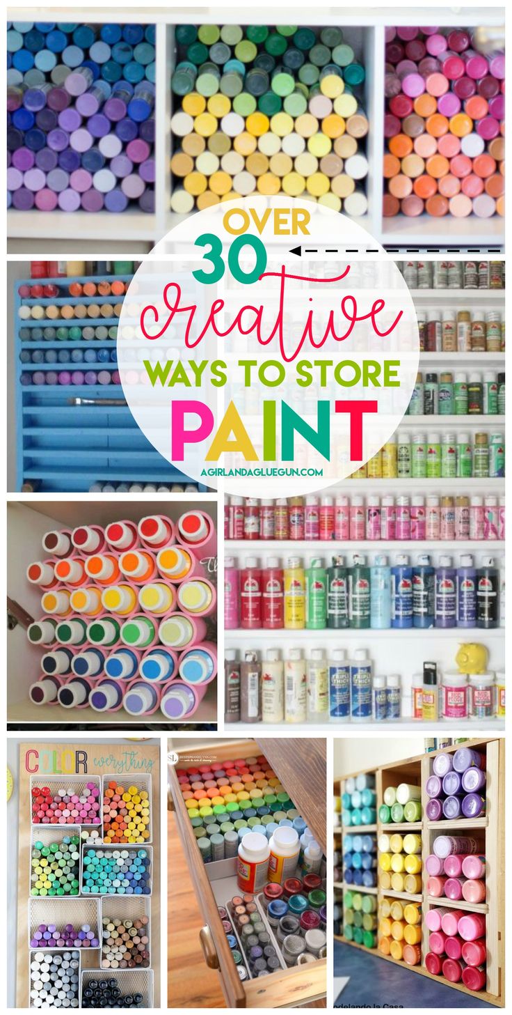 over 30 creative ways to store paint