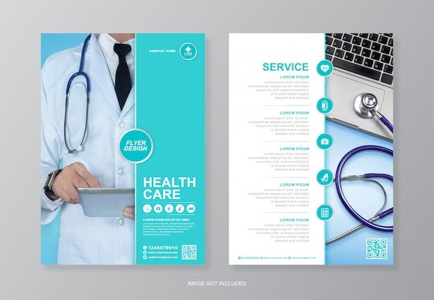 a medical brochure with a doctor's stethoscope on it