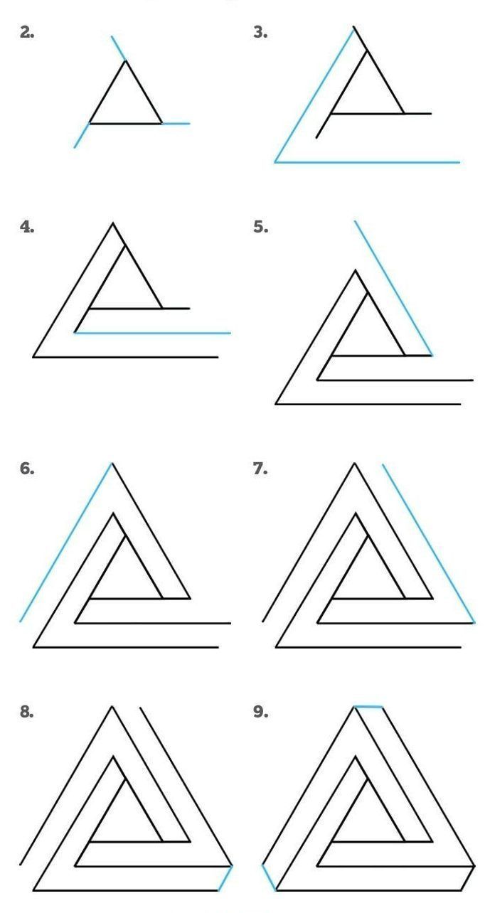 how to draw a triangle in four easy steps step by step instructions for beginners