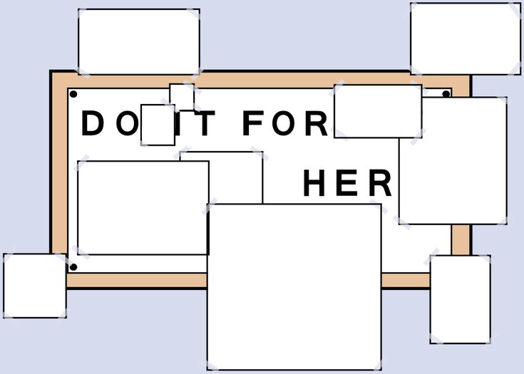 the words do it for them are cut out from squares and placed on top of each other