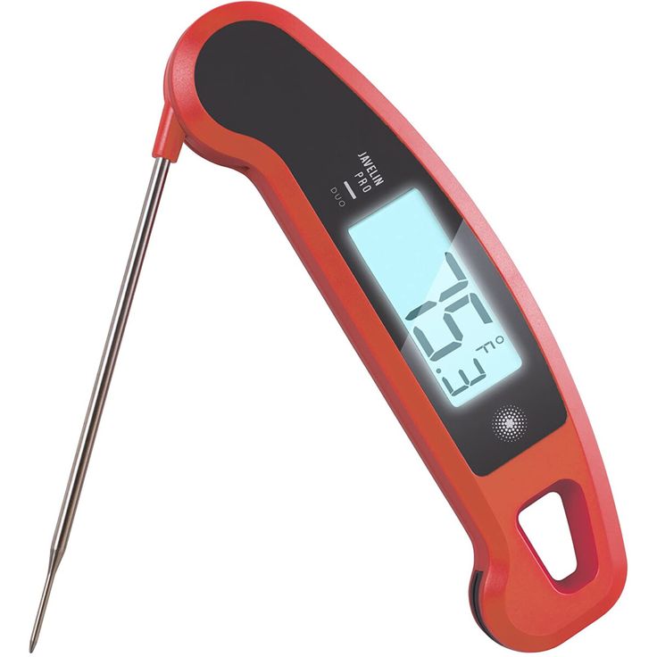 an electronic thermometer with a needle in it