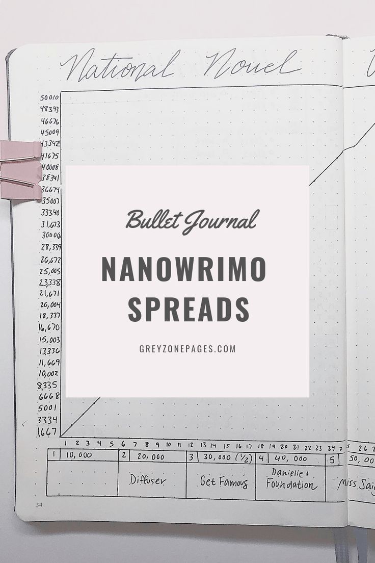 Nanowrimo Bullet Journal, Nanowrimo Prep, Nanowrimo Inspiration, National Novel Writing Month, Bullet Journal Spreads, Writers Notebook, Journal Spreads, Writing Notebook, Journal Writing Prompts