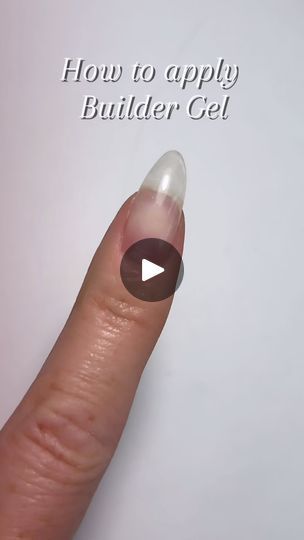 670 reactions · 41 shares | How to apply builder gel. 💅🏻 . . . .  In this tutorial I apply the @modelones products to create a beautiful strong nail base for all your future manis!   *all the products in this tutorial are from @modelonesrealm and were gifted  #tutorial #buildergel #howtobuildergel #howtonails #nailart #modelones #gelnails | Rachael (but you can call me Rach) 💖 | Luke Muzzic · Say It Right (8D Audio) Build Up Gel Nails, How To Use Builder Gel On Natural Nails, Build A Gel Nail Designs, Gel Builder Nails Diy, How To Do Almond Shaped Nails, Builder Nail Gel, How To Apply Builder Gel, Builder Gel Nails Design Short, How To Use Builder Gel