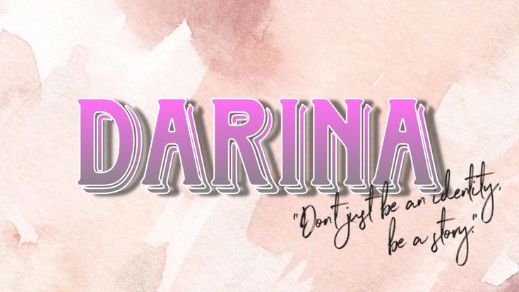 ×DARINA×