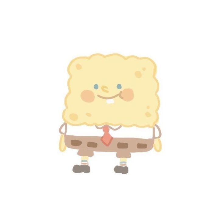 an image of a cartoon character holding a piece of bread