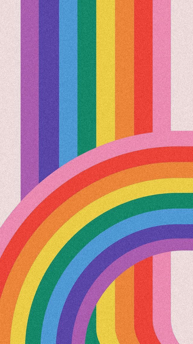 an image of a rainbow pattern with many colors on it's side and the letter j in the middle