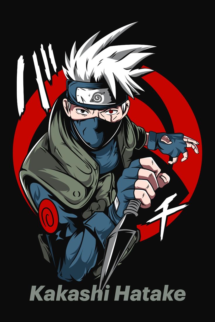 an image of a man with white hair holding a knife and wearing a ninja outfit