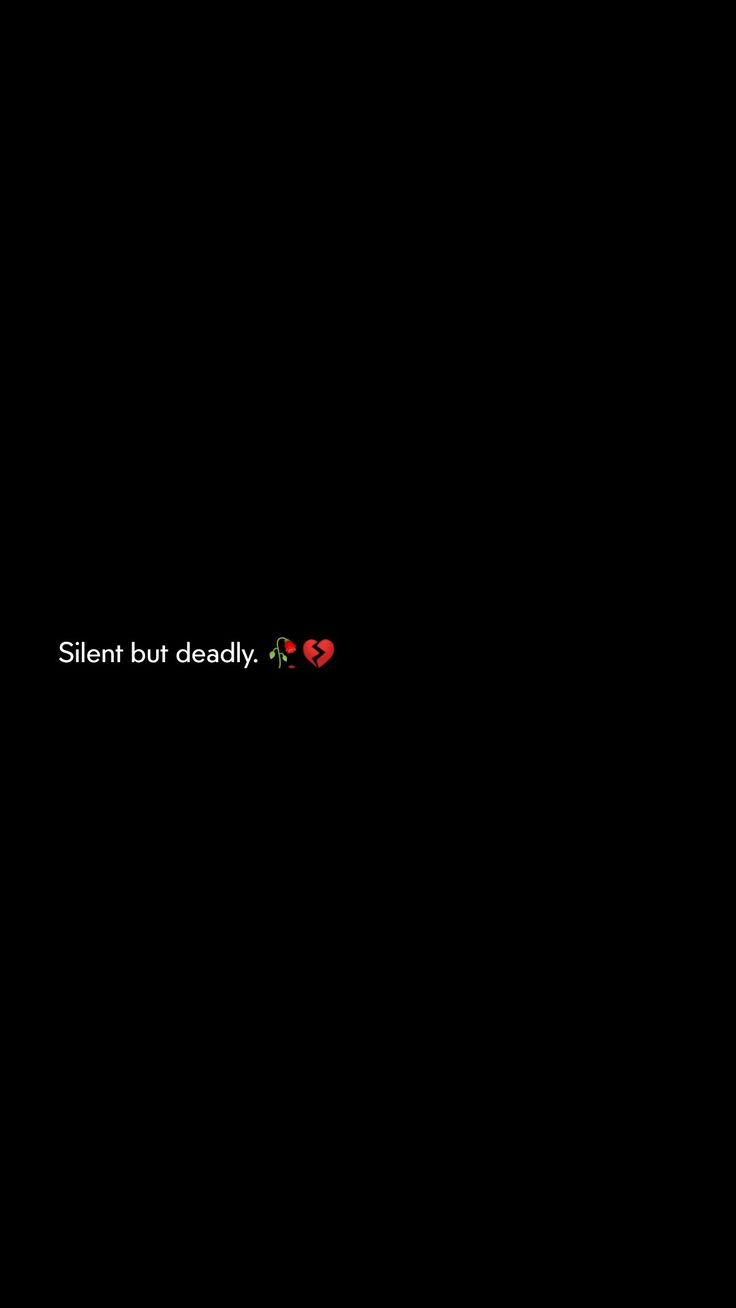 a black background with the words silent but deadly written in red and white on it