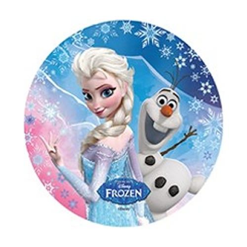 the frozen queen and snowman are smiling together