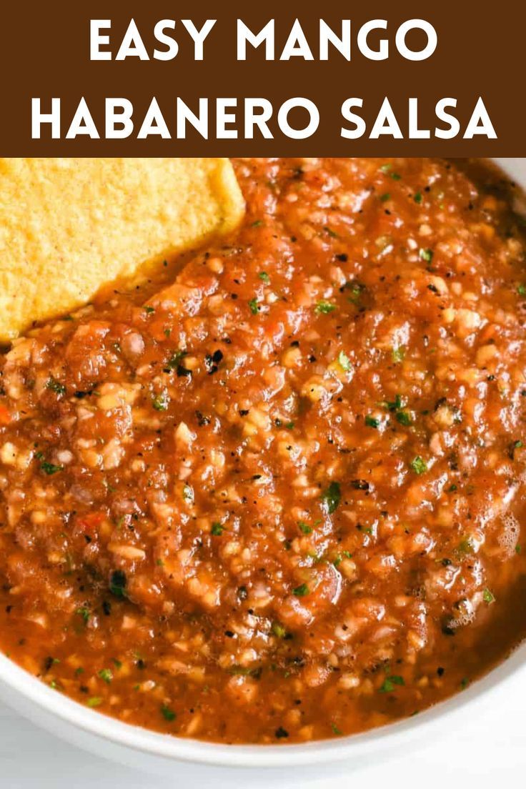 Bowl of Mango Habanero Salsa Mango Salsa Canning Recipe, Copycat Salsa, The Best Salsa Recipe, Habanero Salsa Recipe, Habanero Recipes, Mango Habanero Salsa, Salsa Chili, Best Salsa Recipe, Best Salsa