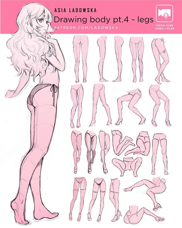 a drawing book with various poses and body shapes for the female character in this video game