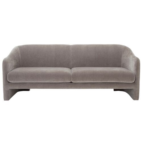 an image of a grey couch on a white background