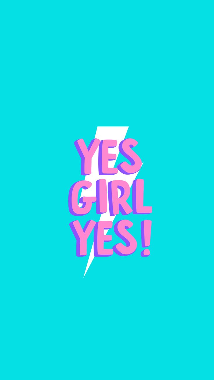 the words yes girl west are painted in pink and blue on a green background with lightning bolt