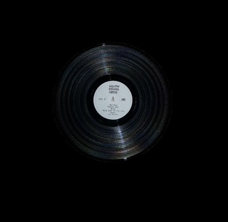 an old vinyl record in the dark