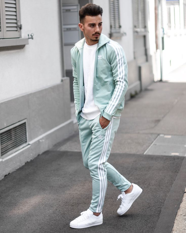 Adidas outfit in turquoise vibes 🤟🏻 shop my look via @zalando_man „get the look“ // 🔎: AD122E03S-K12 @zalando ⬅️ Check out my story or… Adidas Outfit Men, Mens Casual Outfits Summer, Stylish Men Casual, Mens Casual Dress Outfits, Track Suit Men, Mens Fashion Casual Outfits, Adidas Outfit, Stylish Mens Outfits, Mens Casual Dress