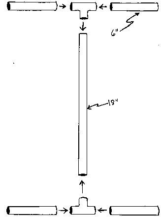 the diagram shows how to draw an object with two straight lines and arrows on each side