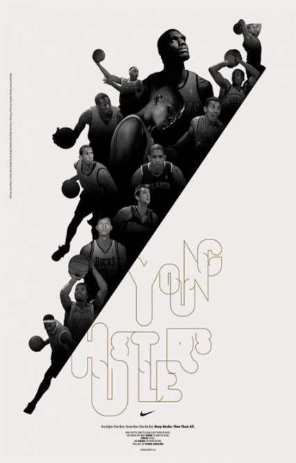 an advertisement for nike's upcoming basketball team, the new york netsupers