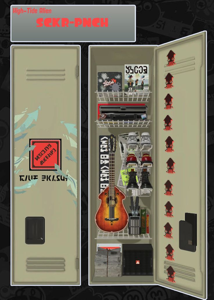 an open box with various items in it and the words rock'n'roll