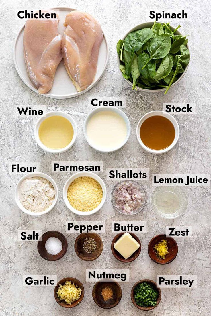 the ingredients for chicken broth laid out on a white table with text overlay