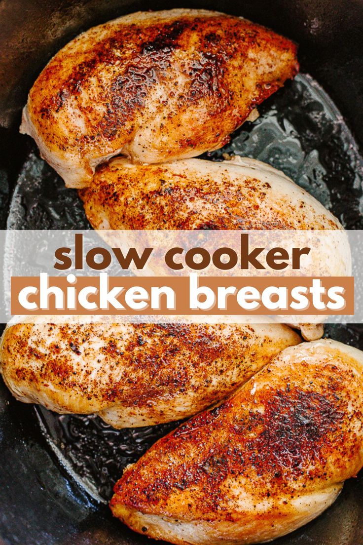 Slow Cooker Chicken Breasts, Slow Cooker Chicken Breast, Chicken Breast Recipes Slow Cooker, Boneless Skinless Chicken Breast Recipes, Skinless Chicken Breast Recipes, Chicken Breast Slow Cooker, Chicken Breast Crockpot, Chicken Boneless Breast Recipes, Chicken Breasts Recipe