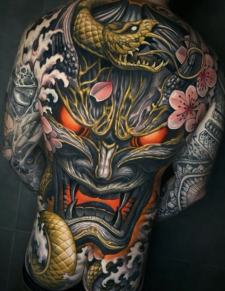 Samurai Tattoo Sleeve, Japanese Back Tattoo, Full Back Tattoo, Japanese Style Tattoo, Monkey Tattoos, Samurai Tattoo Design, Japanese Dragon Tattoo, Epic Tattoo, Special Tattoos