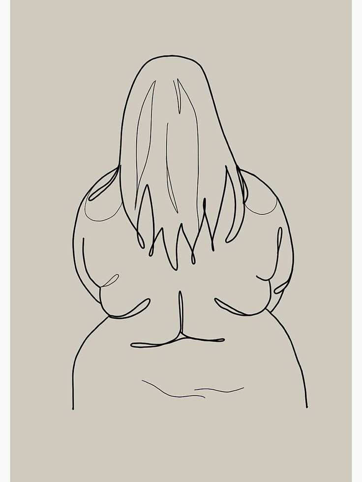 a drawing of a woman's head with her eyes closed