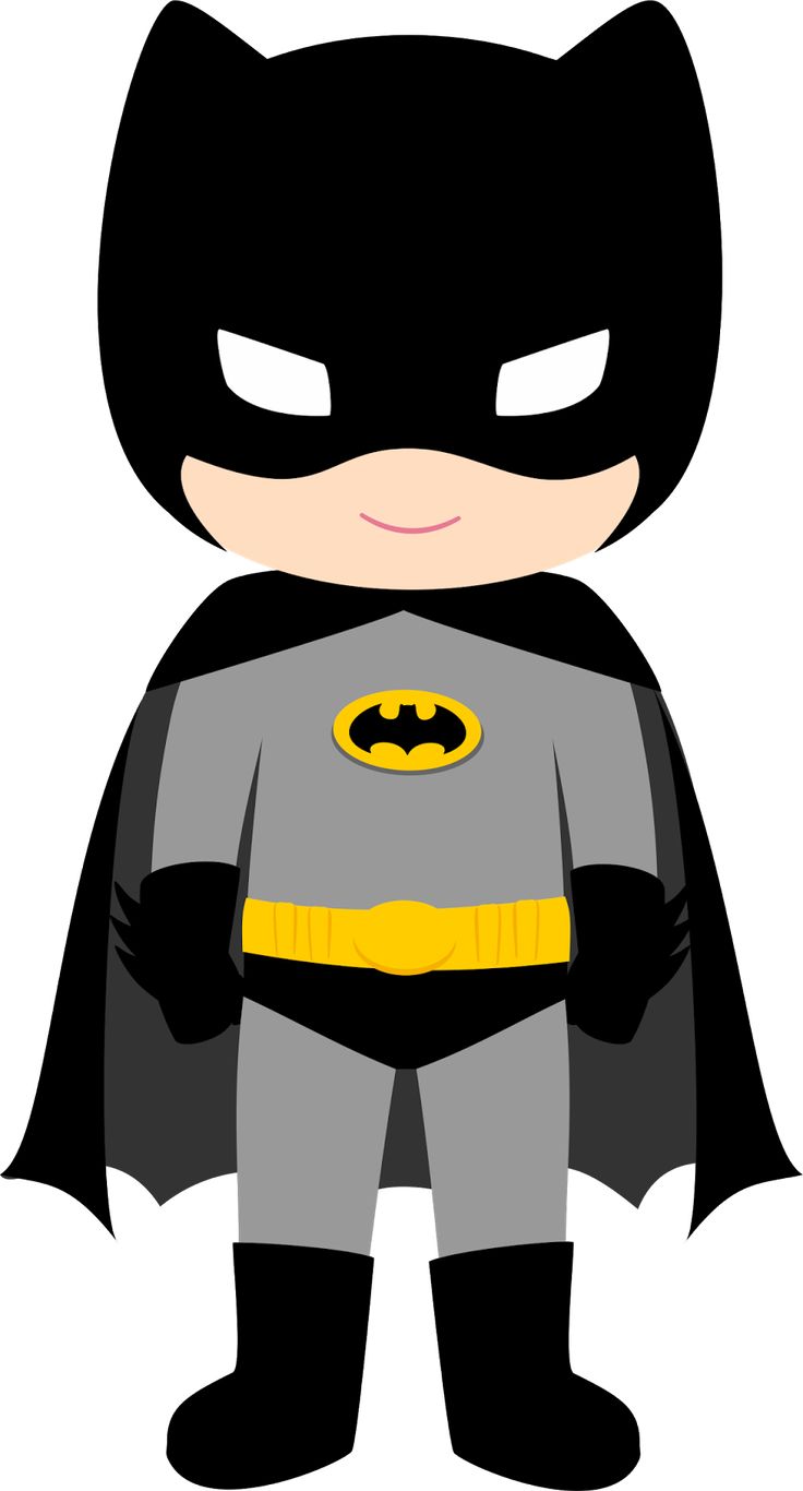 a cartoon batman with his cape open and eyes wide open, standing in front of a white background