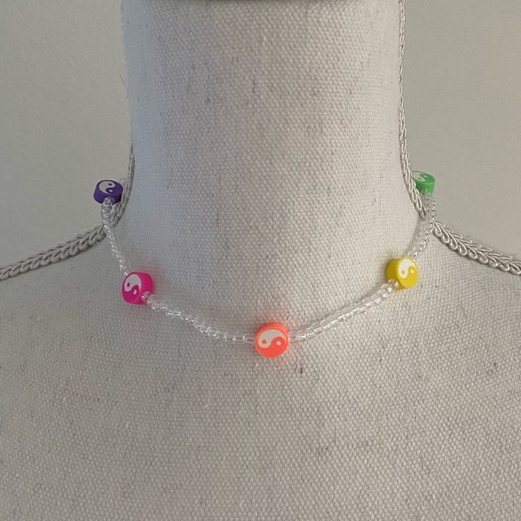 Brand New, Made By Meee 14.8” Long Casual Rainbow Necklace, Pink Beaded Y2k Necklace, Y2k Pink Beaded Necklaces, Y2k Style Pink Beaded Necklace, Casual Pink Necklace For Festivals, Y2k Adjustable Beaded Necklace, Y2k Pink Beaded Necklace, Casual Pink Beaded Chain Necklace, Casual Pink Beaded Necklaces